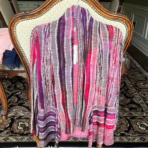 New Chicos Drape Front Light Cardigan. Size 1 (8-10)